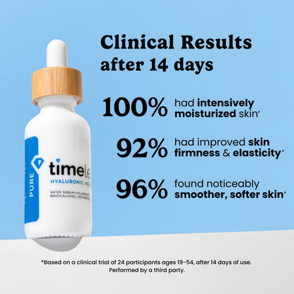 Hyaluronic Acid 100% Pure Serum - Hydrating Face Serum for Personal Care - Fragrance-Free - Hyaluronic Acid - for Skin Care - 1 Fl Oz